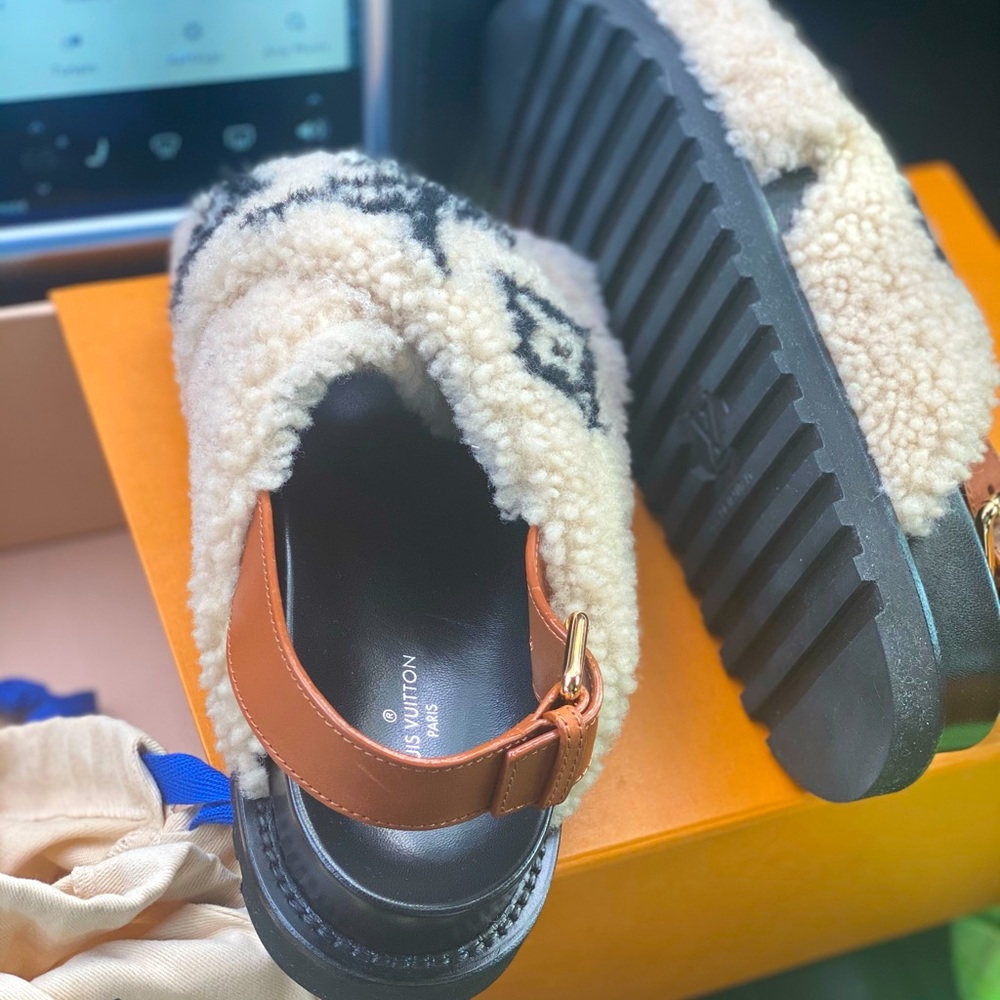 Brand New LV sandals with box, and papers